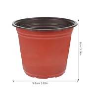 50 Pcs Plant Pots Indoor Flower Seedling Supplies Garden Large Plastic Planter Starter for Outdoor Plants 4