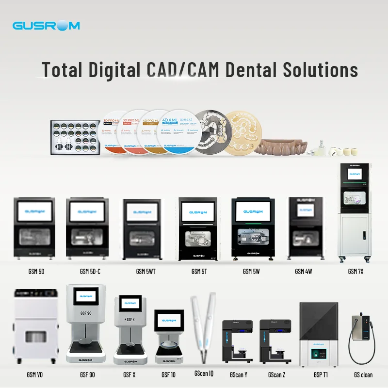 95mm Dental-Zirkonoxidblock GUSROM 4D Mehrschichtige Zirkonoxidscheibe 8-Schicht Hochtransluzent CAD CAM M5 für A2 A3 Kronen Brücken Veneers – Detail 1