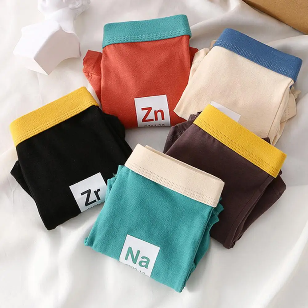 

Men Boxers Letter Print Elastic Men Panties Soft Breathable Mid Waist Men Underpants Anti-septic Thin U Convex Men Underwear