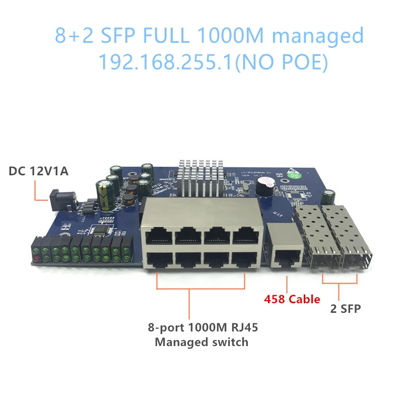 modulo-de-interruptor-ethernet-poe-8-portas-10-100-1000mbps-gerenciamento-do-modulo-de-interruptor-ethernet-com-2-chips-gigabit-sfp