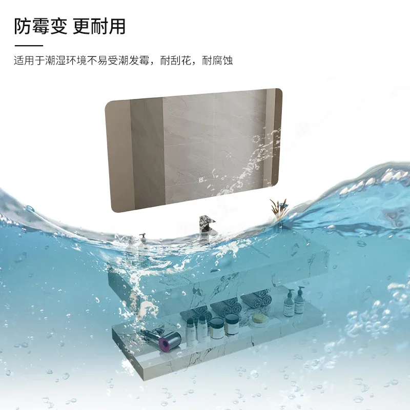 Slate wash basin Wall-mounted washbasin Household bathroom cabinet Toilet custom double-layer basin  combination 4