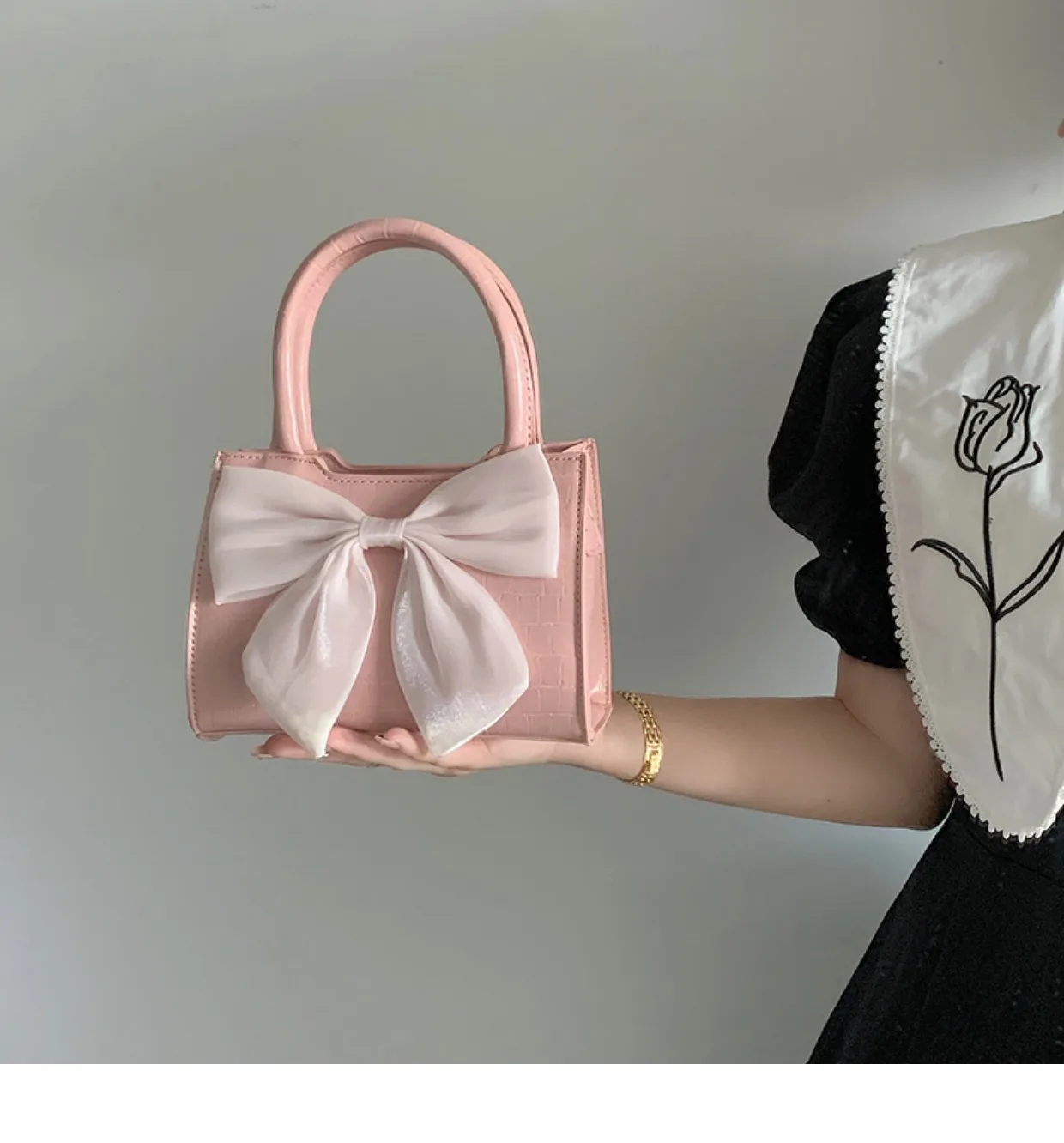 GG Marmont super mini bag in light pink shearling | GUCCI® US