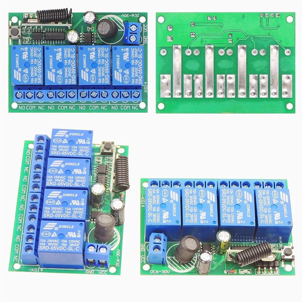 RF   ġ, 433MHz DC 6V 12V 24V ǽ  10A  ù, 500m ۽ű,  ¦  LED