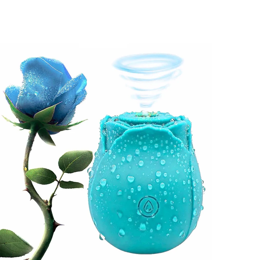10 Speed Rose Shape Vagina Sucking Vibrator Nipple Sucker Oral Licking Clitoris Stimulation Adult Sex Toys for Women