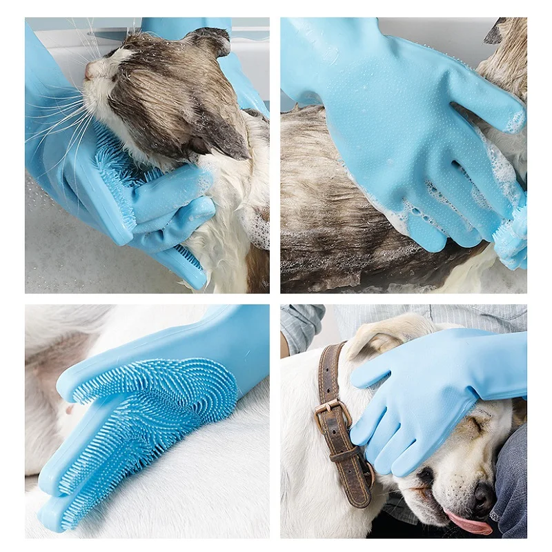 Pet Grooming Cleaning Gloves 2
