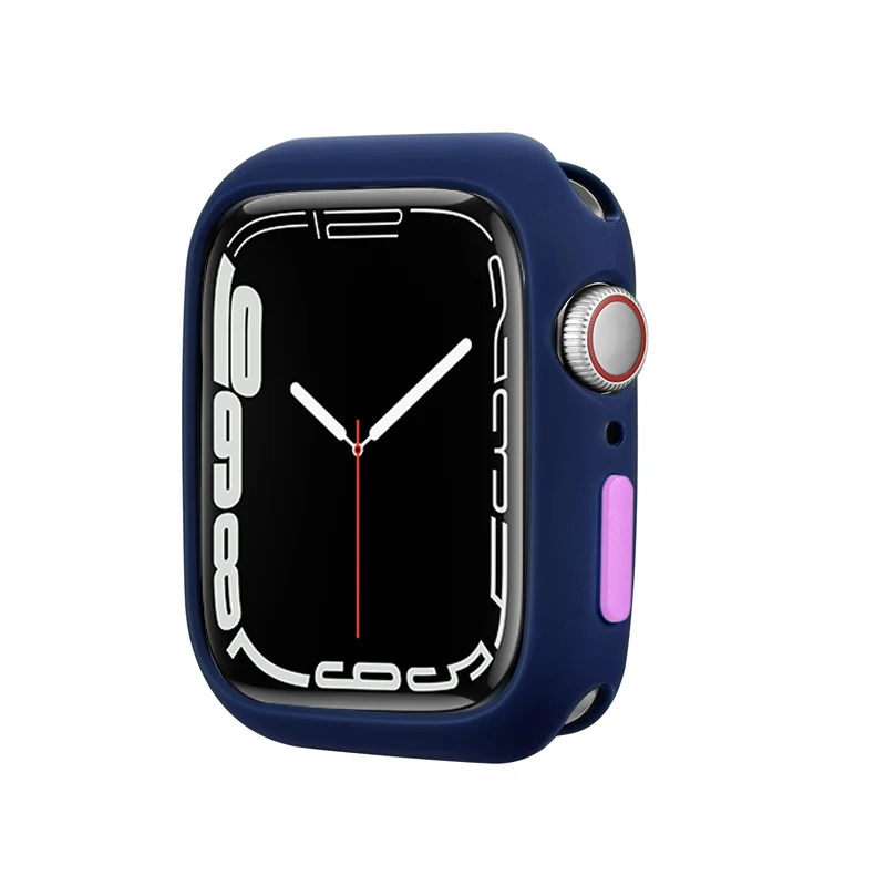 Colorful Soft Silicone Protective Case for Apple Watch - Stylish & Durable Bumper for Women