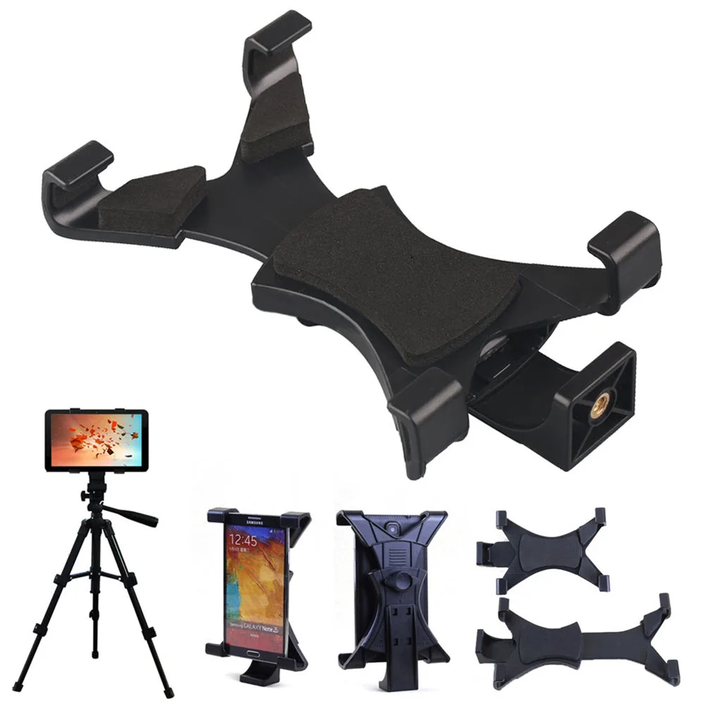 Tablet Tripod Mount Clamp Tripod Mount Holder Bracket Clip For iPad