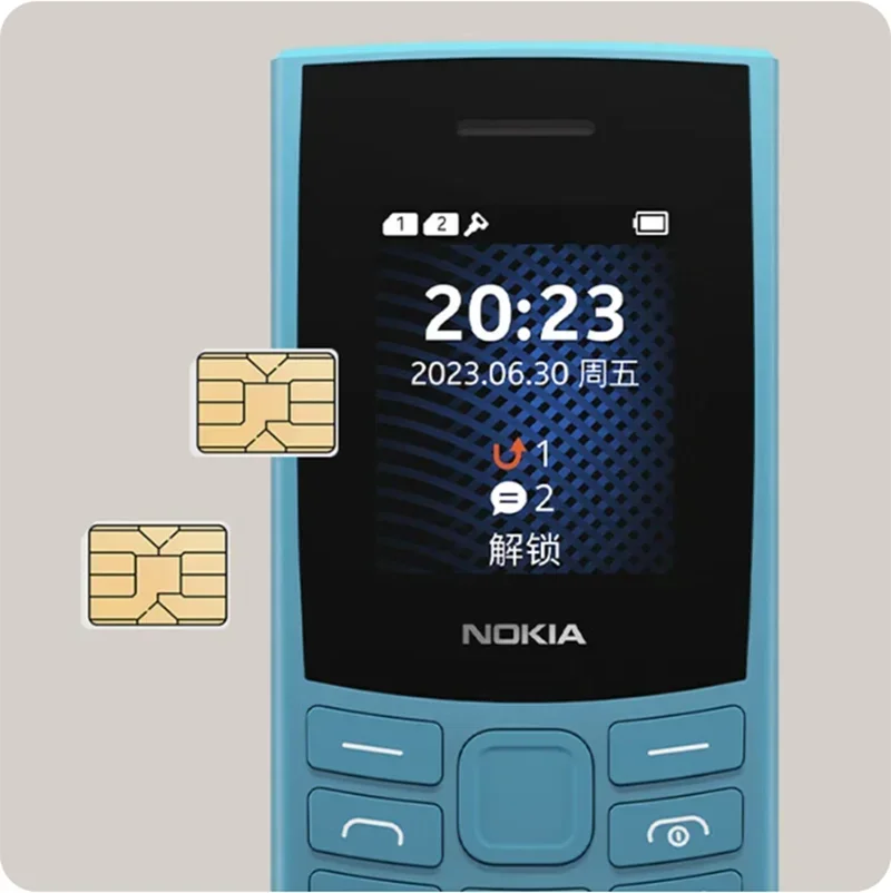Nokia 105 4G 2023 Feature Phone Dual SIM Bluetooth 5.0 multi-language Hebrew Keyboard long standby used phone 2