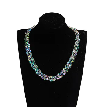 Iridescent Acrylic Chain Choker 6