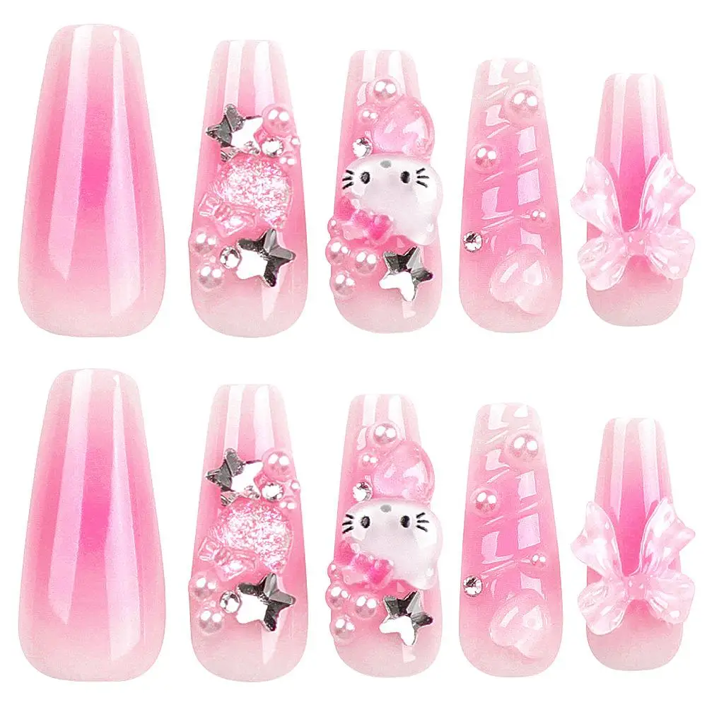 

Cute Sanrio Hello Kitty Wearing Nail Clips 3D Nail Clips Butterfly Wearing Nail Clips 2023