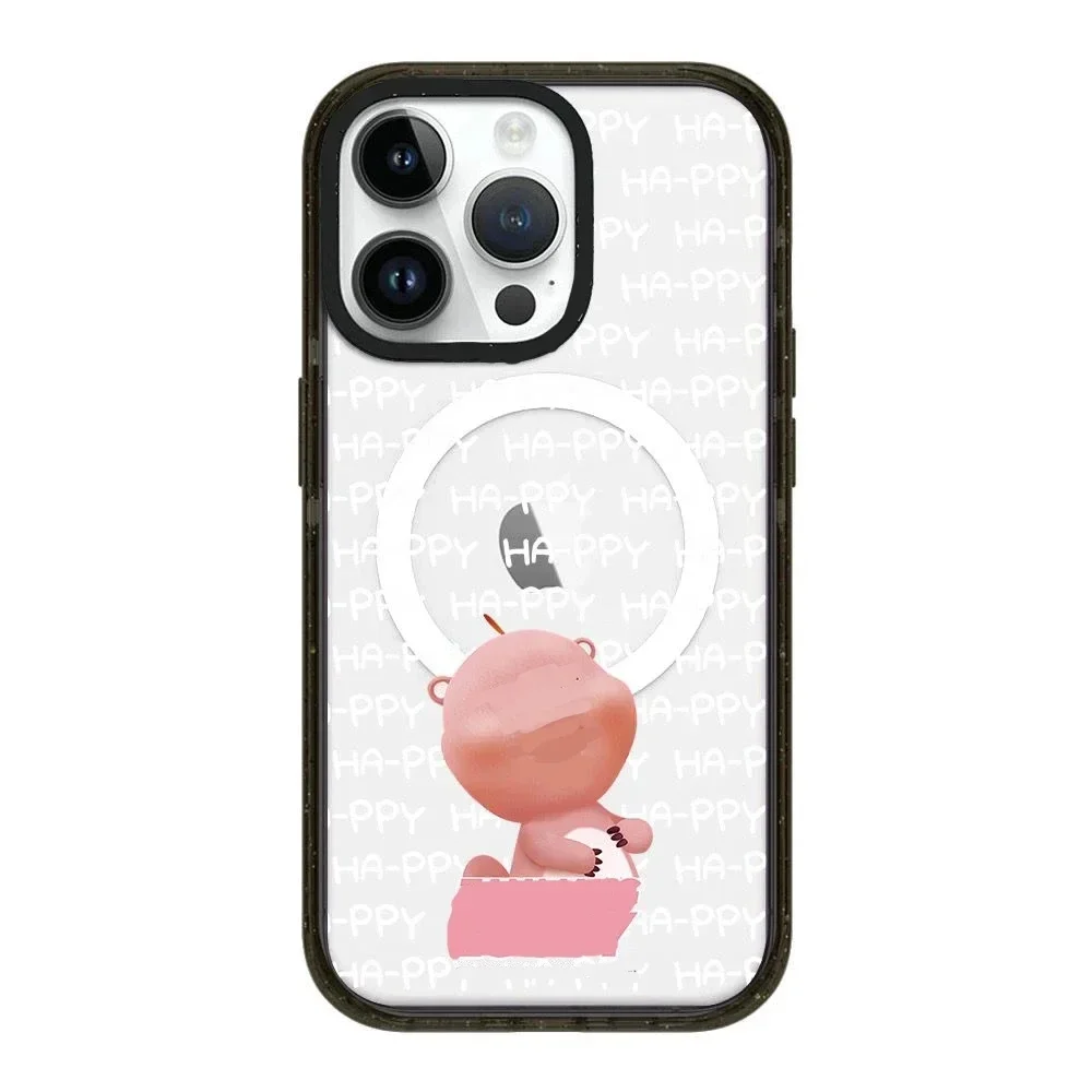 

Magsafe Acrylic Cartoon Beaver Phone Case Cover for iPhone 11 12 13 14 15 Pro Max Case for iPhone 15 ProMax