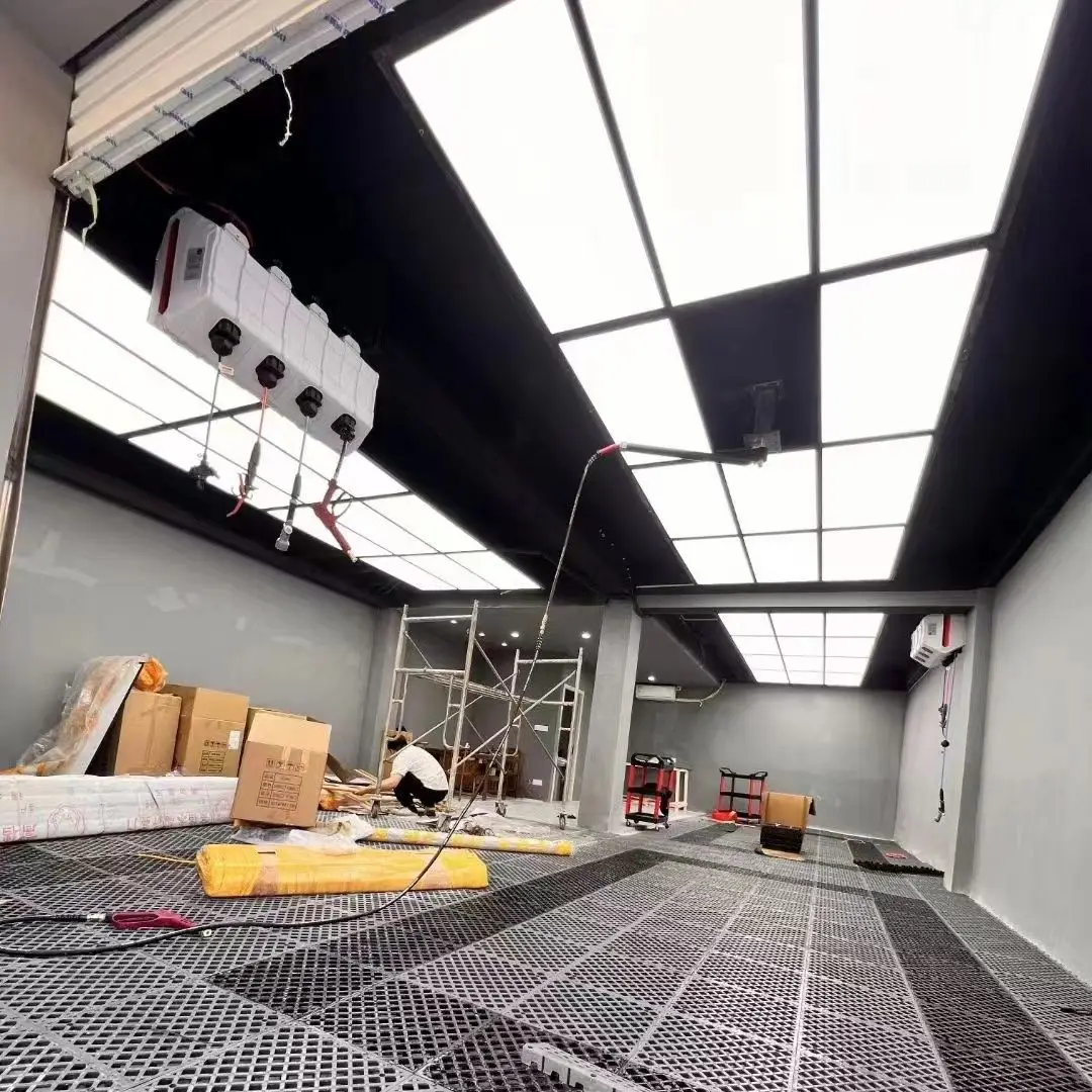 ガレージ天井用パネルLEDライト、ハニカム六角形ライト、2ピン、車の