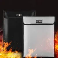 Fireproof Waterproof Document Bag Glass Fiber Explosion-proof Safe Bag Portable File Storage Bag For Money Jewelry Passport 1