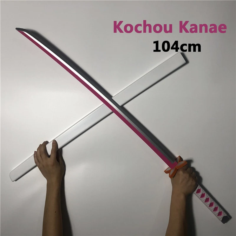 104cm Demon Slayer Knife Sword Weapon Cosplay Tanjirou Kochou Shinobu Devil's Blade 1:1 Samurai Ninja Katana Model PU | Дом и сад