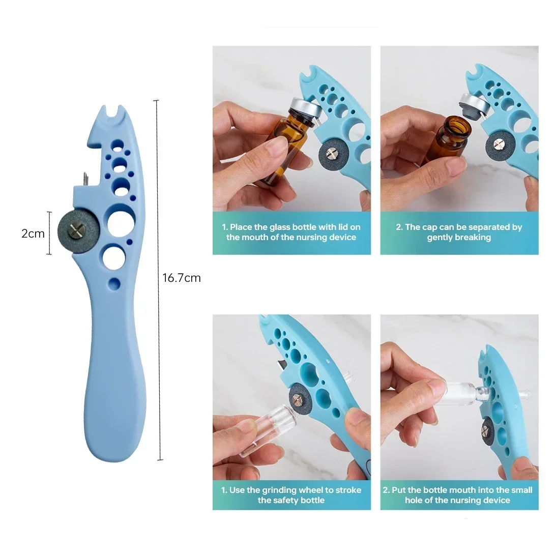 Nurse Ampoule Bottle Opener Creative Handle Cutting Device Medical Grinding Wheel Bottle Breaker Medical Tool bottle opener