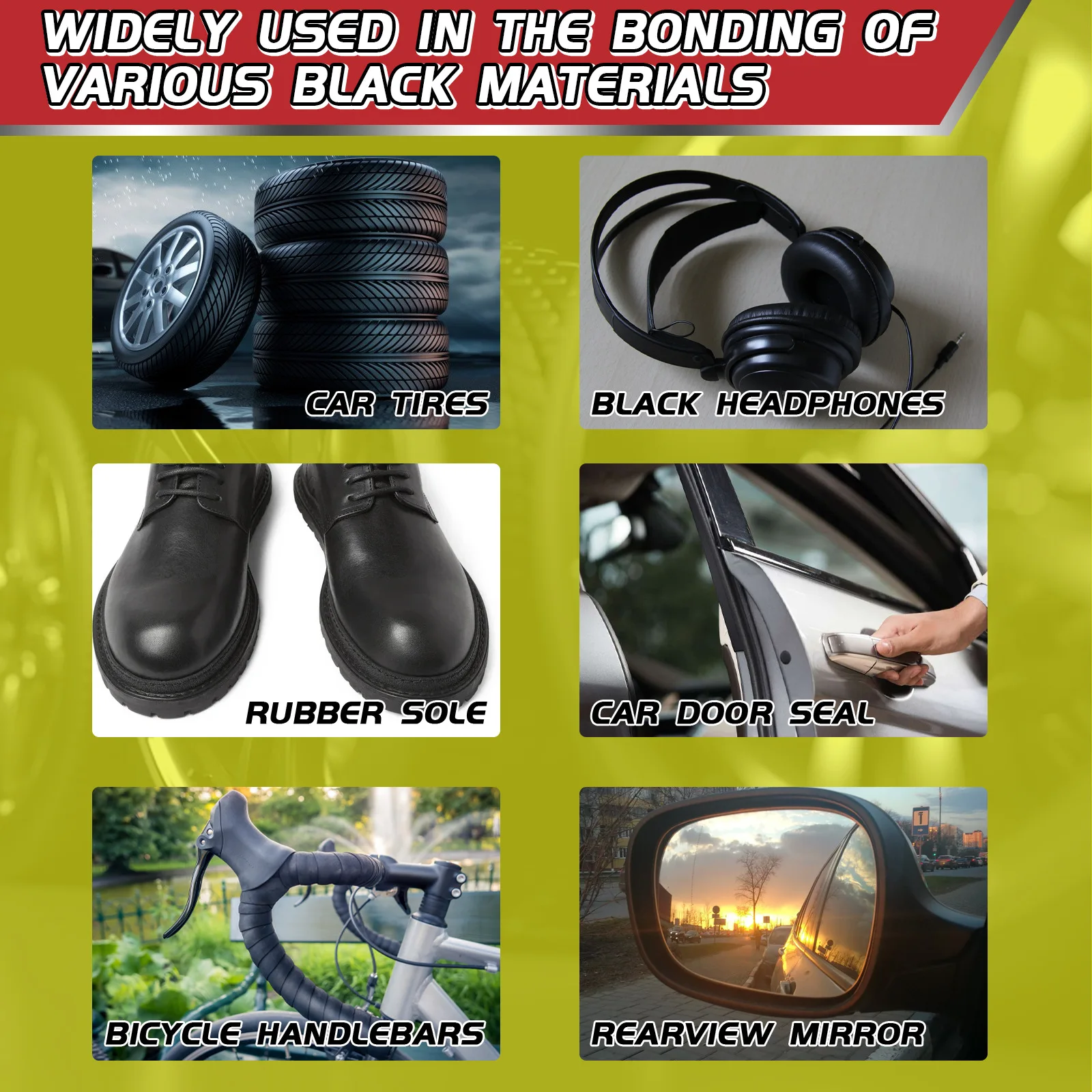 Description Picture 4 of item480S Car Adhesives Tire Repair Glue Black Super Glue Car Rubber Repair Tire Sealer Window Speaker Seal Tire Repair Glue