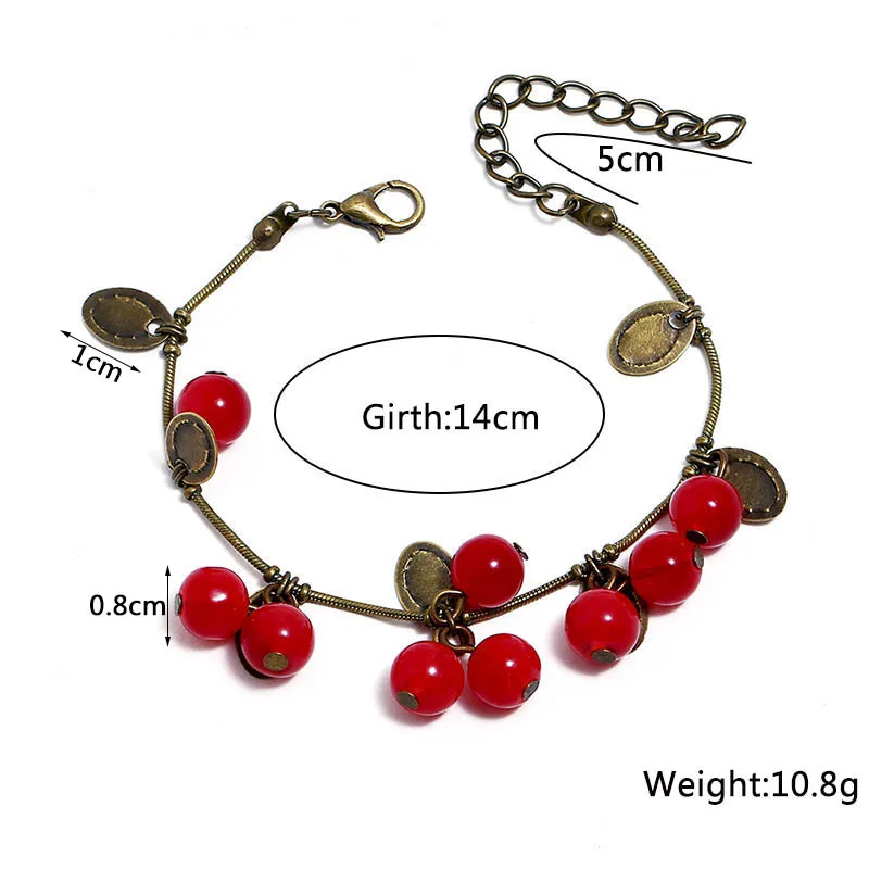 Armbånd | Pale Cherry Bracelet 21 cm – MARK+BRANDY