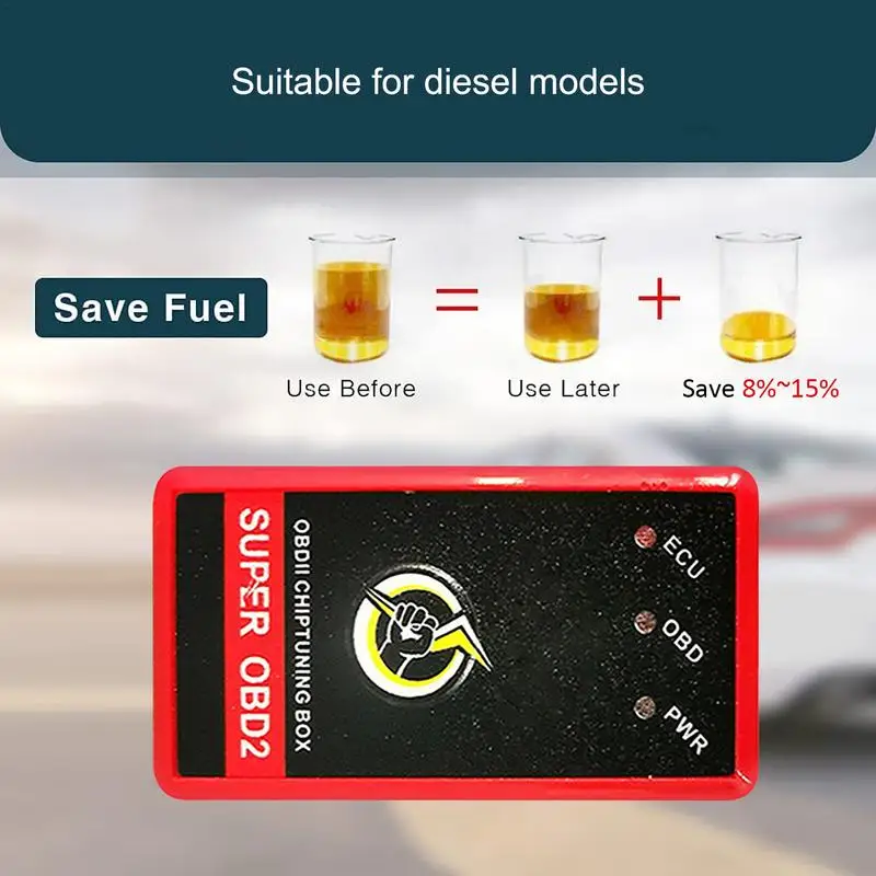 Automobile Fuel Saver Universal OBD2 Tuning Box Chip Device Petrol Car Gas Saving