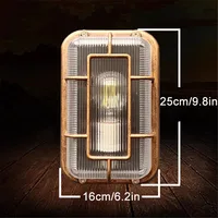 Vintage Gas Station Canopy Lights Fixture Outdoor Security Ceiling Light for Gas Station carport Kitchen Bathroom Ceiling Lamp 2