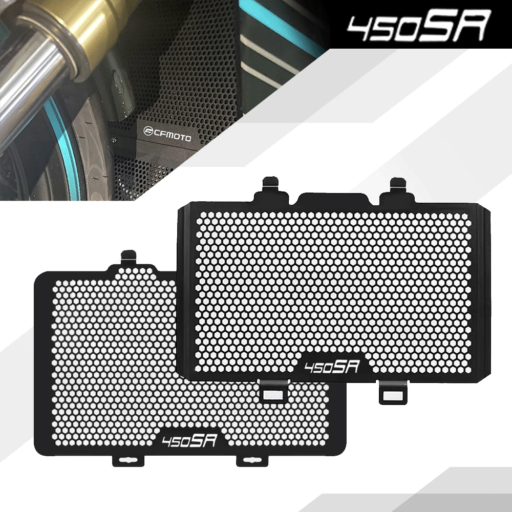 

For CFMOTO CF MOTO 450 SR 450SR 2023 2022 2024 Motorcycle Accessories Radiator Grill Guard oil cooler Guard Protection Cover Set