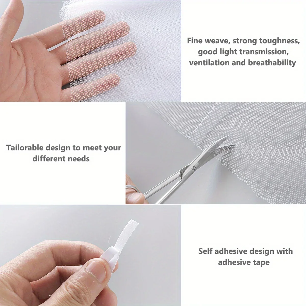 DIY Self-Adhesive Indoor Insect Fly Mosquito Window Screen Curtain Mosquito Netting Door Anti Net Window Mesh Bug Net window screen curtain