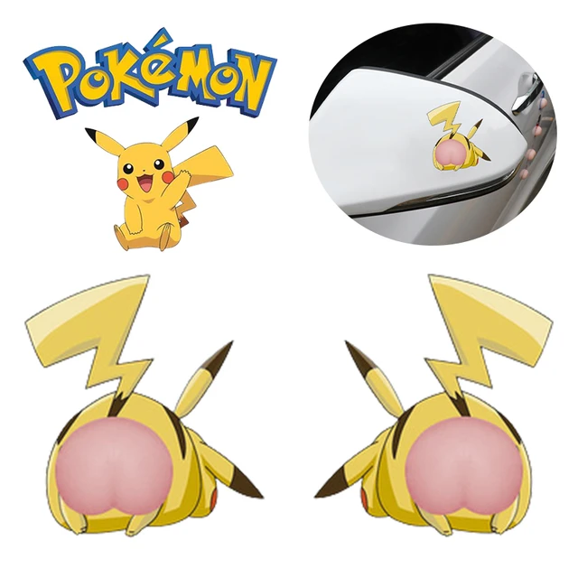 Pokemon pikachu auto tür anti-kollision streifen nette ass auto