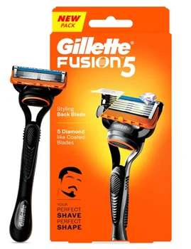 Rasoi Gillette Fusion5 da uomo Rasoio a lama a 5 strati con Lubrastrip per un comodo rasoio di sicurezza da barba per uomo Rasatura 1