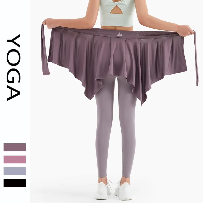 Yoga Skirt New Style Anti Glare Bandage Irregular Cover Skirt Towel