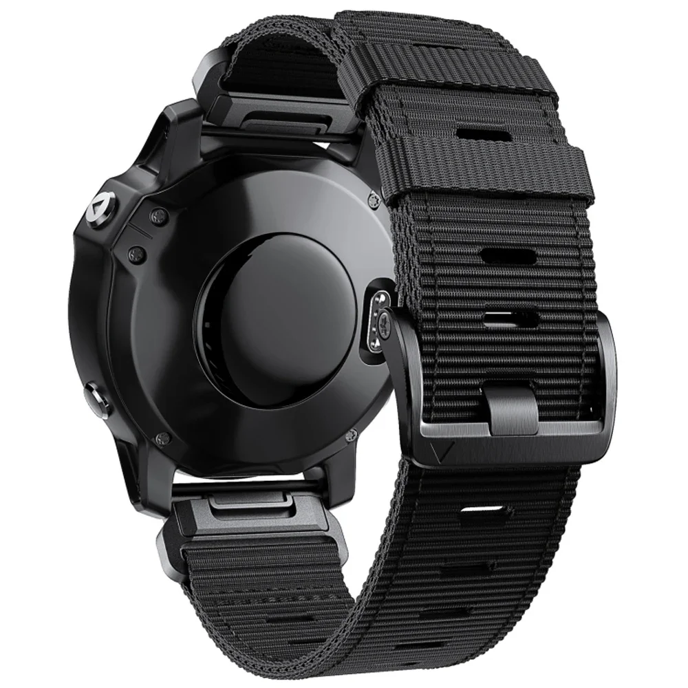 Premium Nylon Watch Strap for Garmin fenix and Enduro Series – QuickFit Bands, 22mm/26mm Adjustable