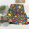 M&M's M and Ms Double Bed Blankets & Throws Fluffy Soft Blankets for Winter Child Blanket Decorative Sofa Blanket Furry Throw 2