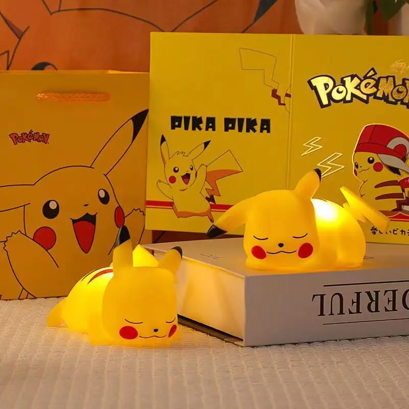 

Pokémon Pikachu Night Light Kawaii Cartoon Vinyl LED Lamp Children Kid Bedroom Decoration Birthday Gift BabySleeping Toy