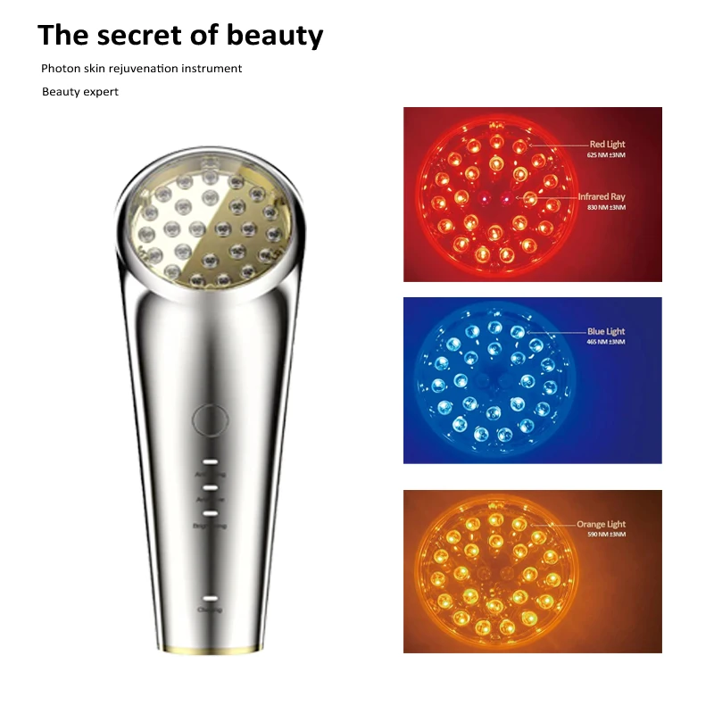 LED Photon Radio Frequency EMS Skin Rejuvenation Thin Face Firming Therapy Facial Skin Lifting Massage Beauty Instrument