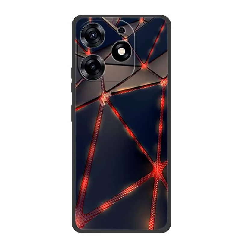 Black Silicone Soft Back Cover Case