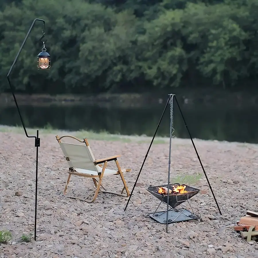 Aluminum Campfire Tripod Stand 6
