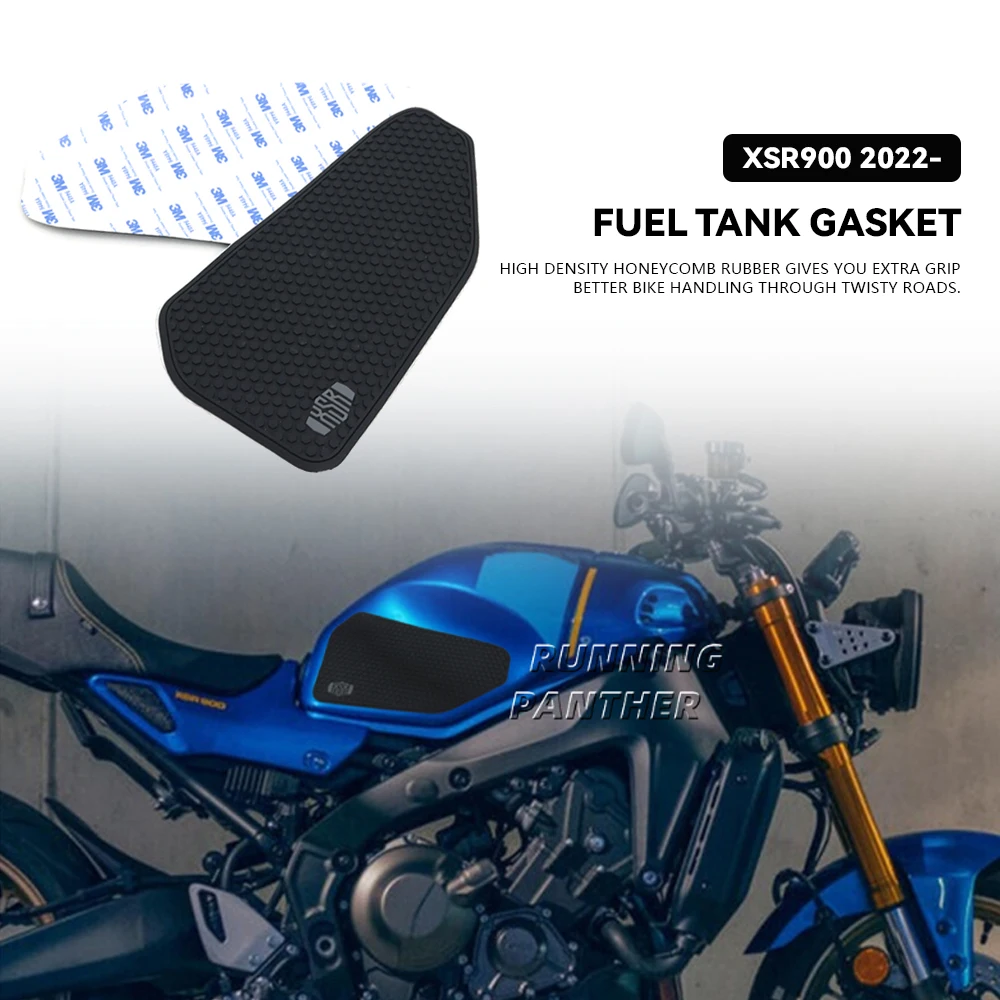 

2022 2023 For Yamaha XSR900 XSR 900 xsr900 Motorcycle Tankpad anti-slip tank Pad protection stickers SIDE TANK PADS Traction Pad