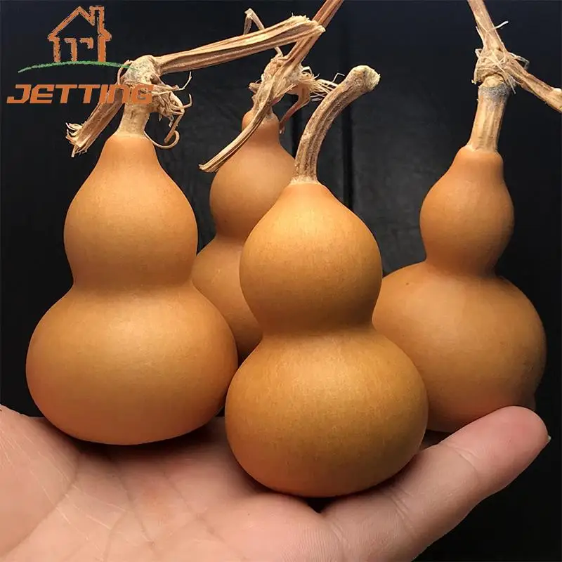 

4pcs Gourd Natural Feng Shui Chinese Gourd Ornament Crafts Wealth Luck Statue Good Calabash Hu Lu Decoration Figurine Decor