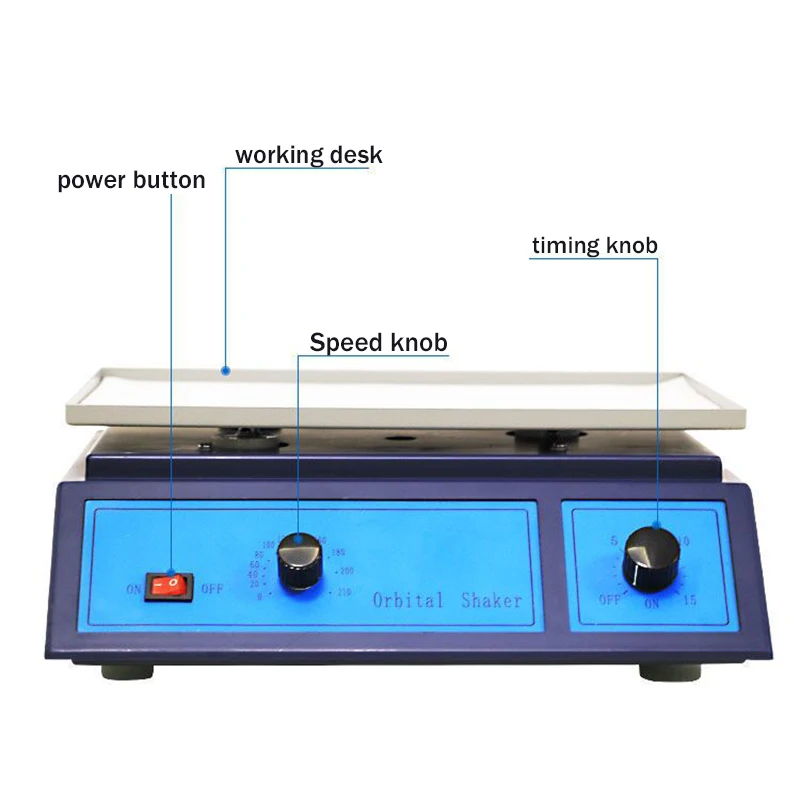 220V Adjustable Variable Speed Orbital Oscillator Rotator Shaker