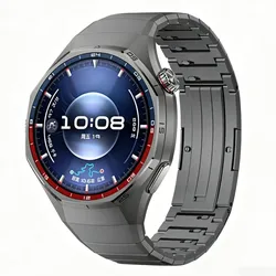 Luxury Titanium Metal Bracelet Strap - Premium Design, No Gaps for Huawei Watch GT6 pro (Grey)