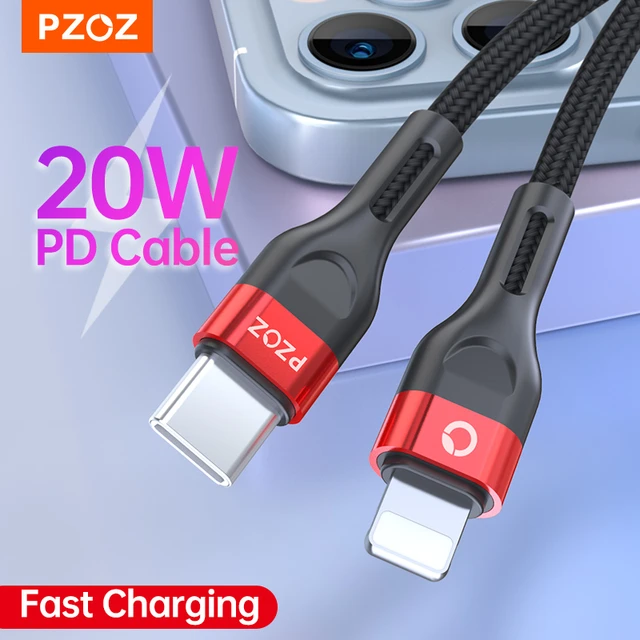 PZOZ 20W PD Câble USB C Charge Rapide Pour iPhone 14 13 12 11 Pro Max Xs Xr  X 8 Plus Pour iPad Macbook Mini Chargeur Date Fil Code 2M Câble USB Type C  - AliExpress