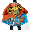 Funny Food Snack Cheetos All Over 3D Printed Thick Warm Overcoat Coat Hooded Cloak for Men Windproof Fleece Unisex Casual-3 1