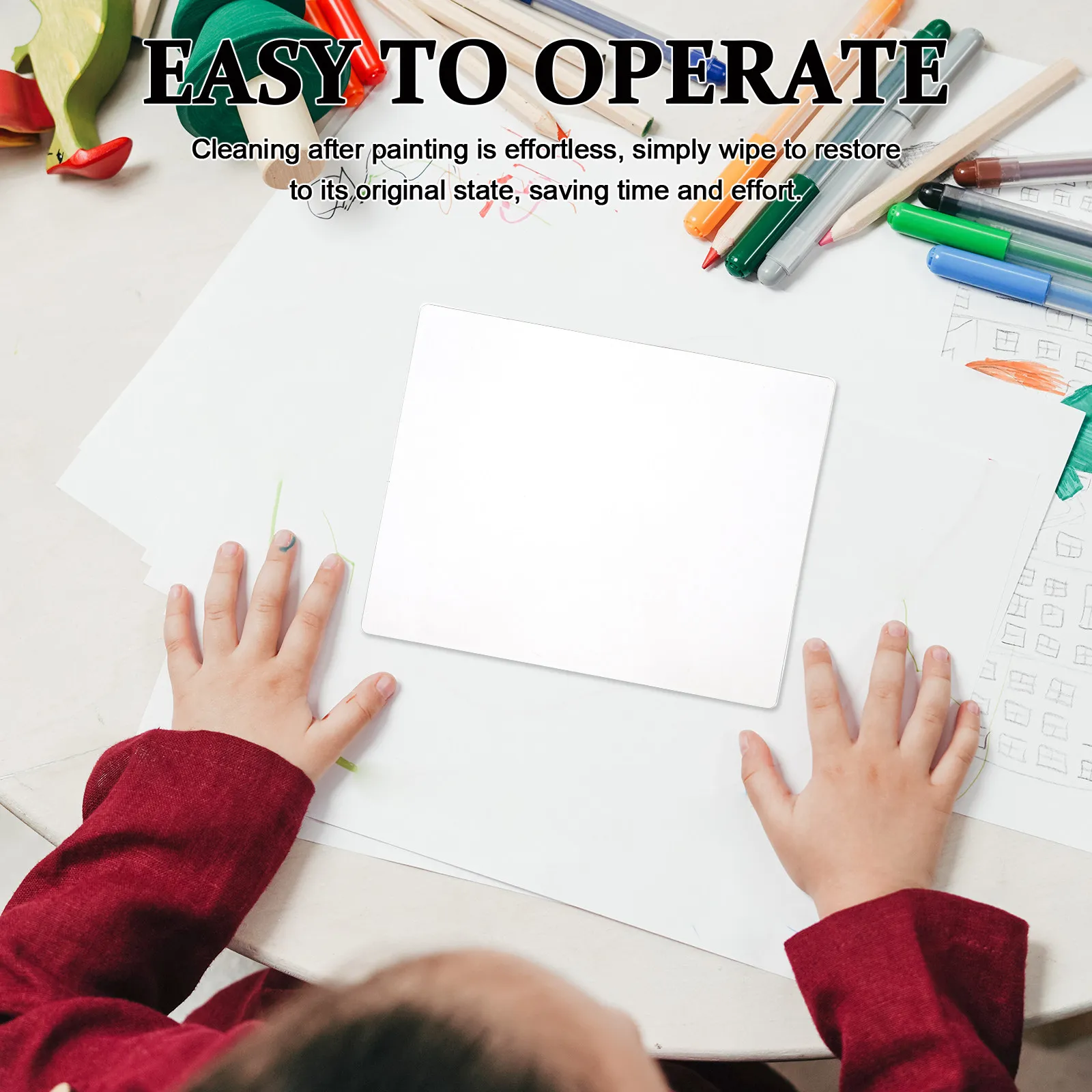 모노프린트 도구 젤 프린팅 플레이트 8x10 부드럽고 유연한 논스틱 재사용 가능 젤 프레스, 프린팅 공예 스크랩북킹 아트용