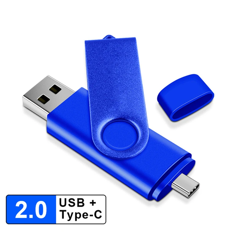 Tipo C 64GB Chave de Alta Velocidade USB Flash Drive OTG Pen Drive 32GB