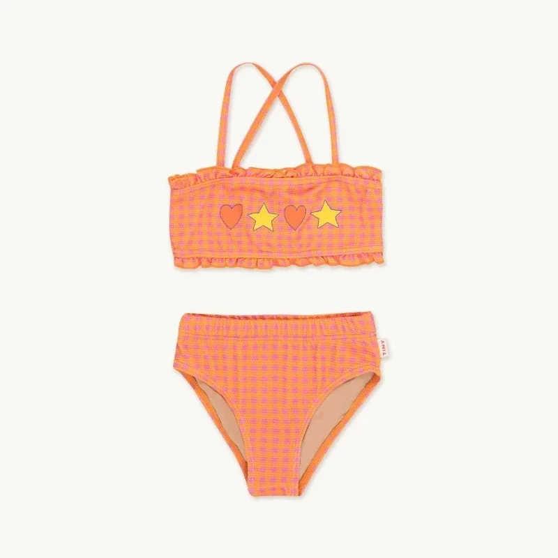 2025 New Girls' Swimsuit Cartoon Cute Little Girl Bikini Baby Boy Swimwear Swimming Vacation Children's Beach Pants Clothing 4