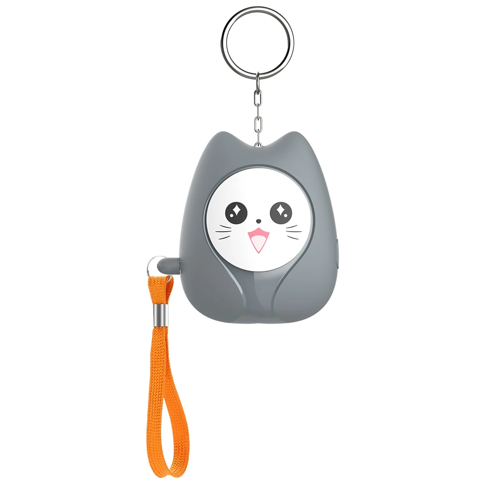 Anti-Attack Self-Defense Alarm Compact and Portable 130dB Loud Rechargeable Battery Personal Alarm Keychain