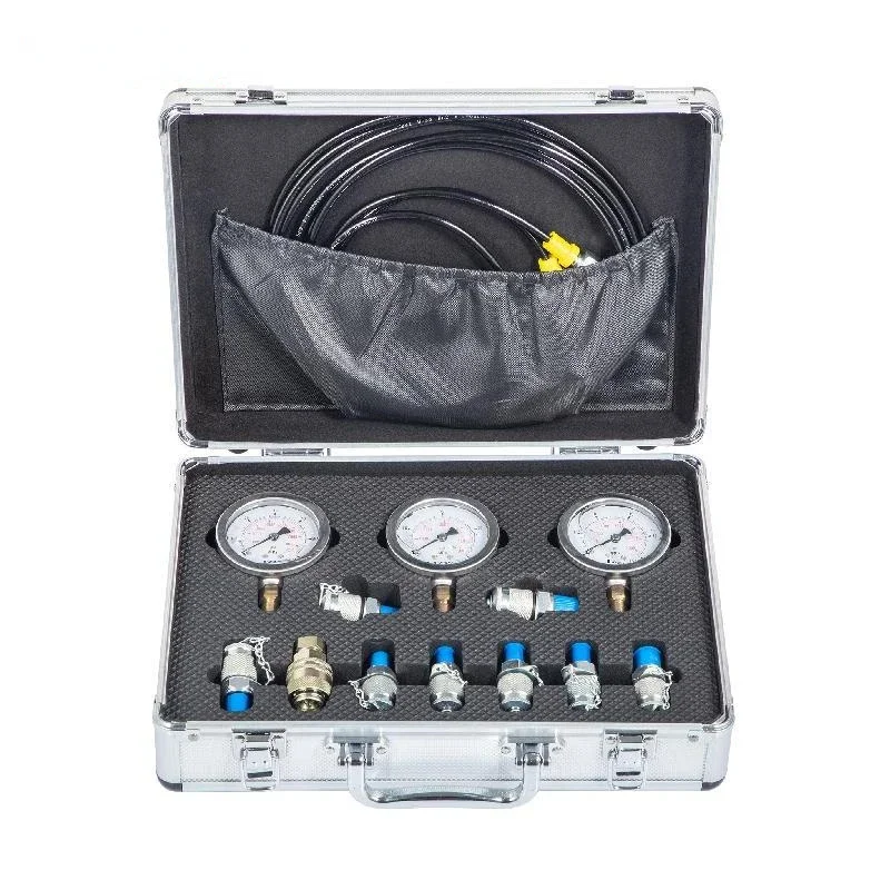 

VEVOR Hydraulic Pressure Gauge Test Kit 0-60Mpa With Portable Case Digital Manometer Measurement Instruments for Excavators Use