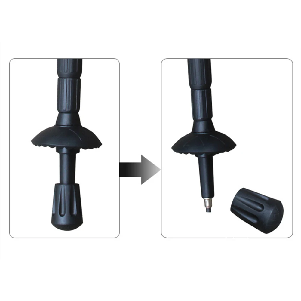 Walking Cane Crutch Rubber Pad Heavy Duty Ferrule End Bottom Replacement Feet Camping Cane Parts 6 Types Outdoor Accessories Set