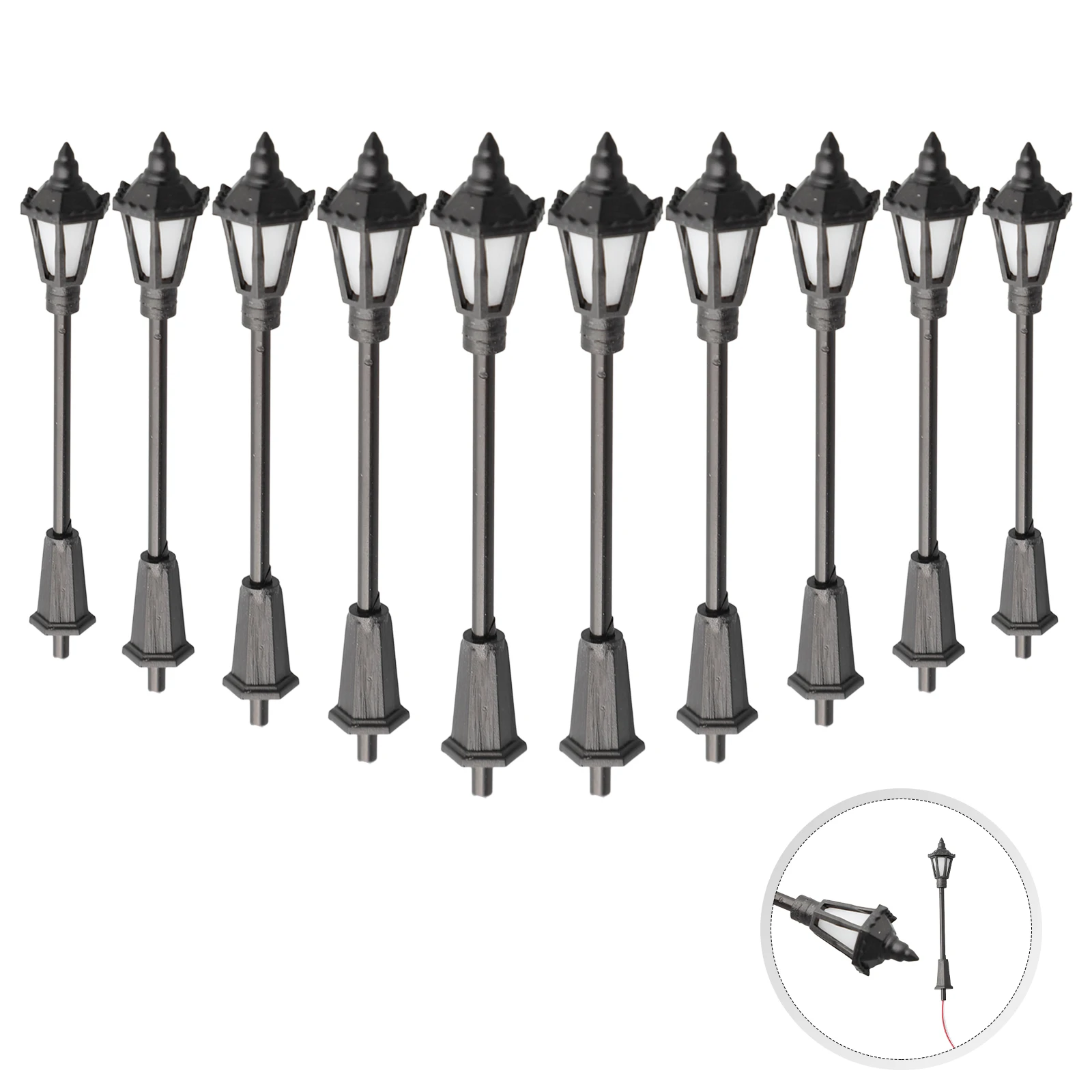 10X H0 Tt Led Lampione Illuminazione Lampada Parco Modello Treno Ferroviario 00 Treno Ferroviario 00 Materiali Ecologici Fai Da Te Decorazione Del Gia