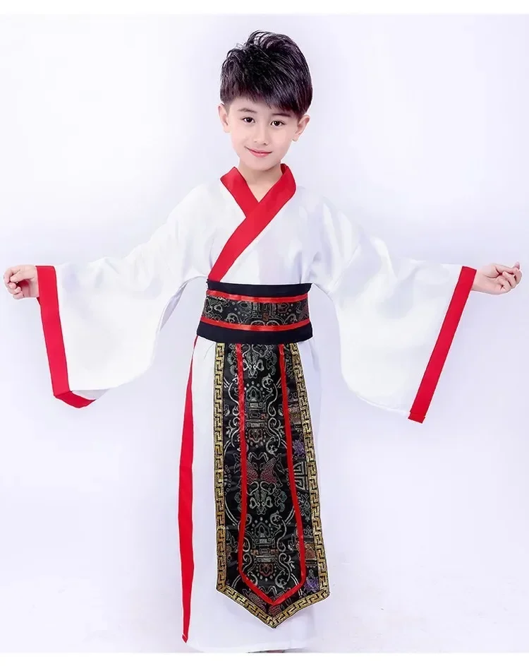 Perform Baby Dress Hanfu Boy Cosplay Children Costumes Traditional Chinese Clothing Vestido Stage Outfit Long Kids Tang Dresses 4