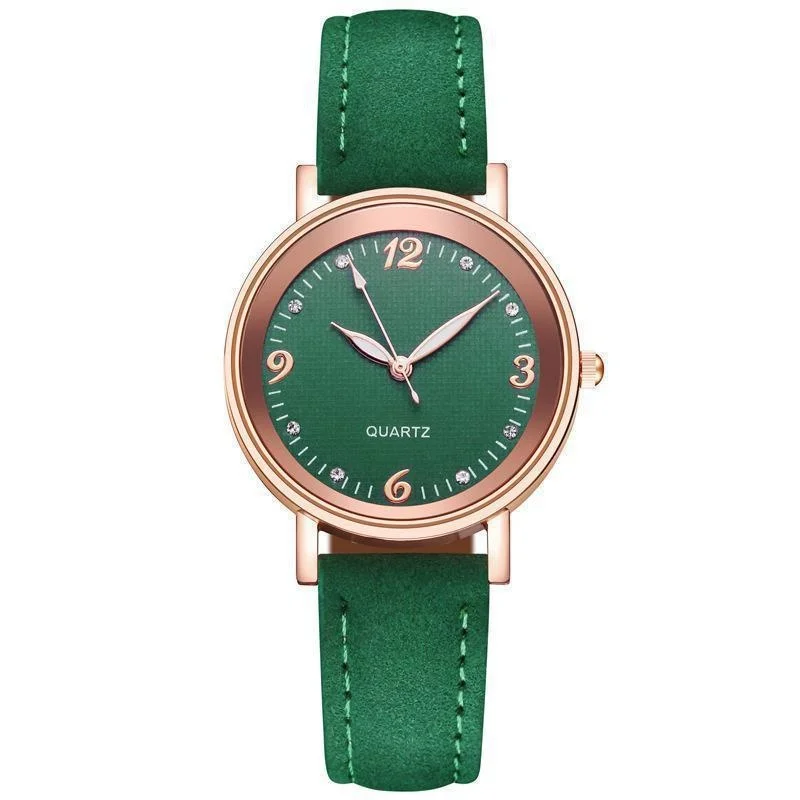 Women's Luxury Leather Band Quartz Bracelet Watch