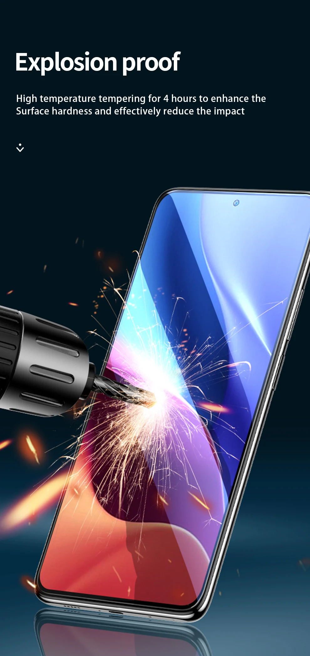 SmartDevil Displayschutzfolien für Redmi Note 9 Pro 9S, gehärtetes Glas für Redmi Note 11 11S 10 5G HD Blue Ray – Detail 13